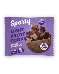 Печенье Protein неглазированное Двойной шоколад 40 г Sporty