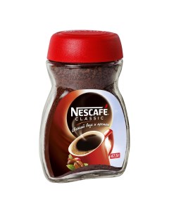 Кофе растворимый classic с молотой арабикой стеклянная банка 47 5 г Nescafe