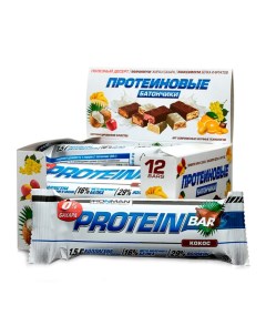 Батончик Protein Bar без сахара 12 50 г кокос темная глазурь Ironman
