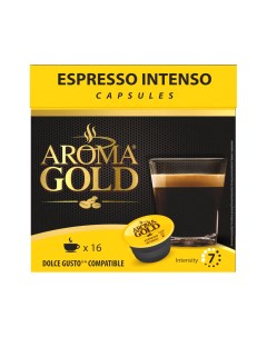 Кофе в капсулах Dolce Gusto Espresso Intenso молотый жареный 16 шт Aroma gold