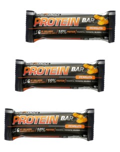 Протеиновый батончик Protein bar с Коллагеном Орех 3х50г Ironman