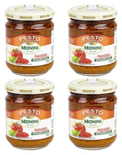 Соус песто Pesto Rosso томатный 190 гр 4 шт Monini