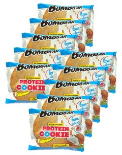 Протеиновое печенье без сахара кокос 10 шт по 40 г Bombbar
