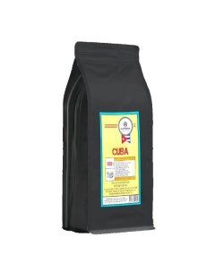 Кофе в зернах натуральный Cuba Арабика 30 Робуста 70 1 кг Caffeina