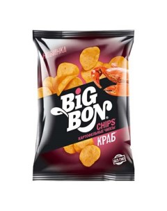 Чипсы картофельные Big Bon Краб 75 г Bigbon