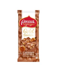 Шоколад Gold Selection молочный с фундуком 85 г Россия щедрая душа