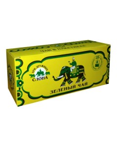 Чай зеленый в пакетиках 2 г х 25 шт Три дружных слона