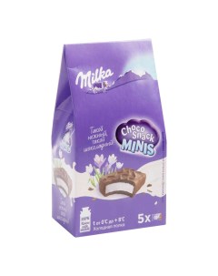 Пирожное Молочный перекус бисквитное c кремом в молочном шоколаде 5 х 16 г Milka