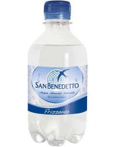 Вода питьевая газированная пластик 0 33 л 24 штуки в упаковке San benedetto