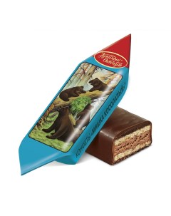 Шоколадные конфеты Мишка косолапый вафельные Красный октябрь