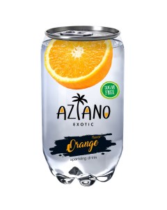 Газированный напиток апельсин сильногазированный 0 35 л Aziano
