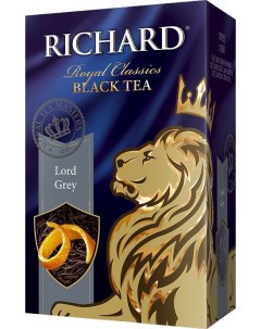 Чай черный Lord Grey Бергамот лимон и цитрус листовой 90 г Richard