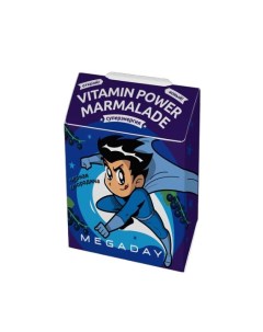 Жевательный мармелад с витаминами детский супер энергия черная смородина 20 г Megaday