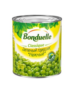 Горошек зеленый нежный консервированный 800 г Bonduelle