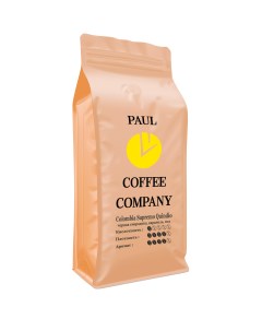 Кофе молотый Колумбия Супремо Киндио Арабика 100 500гр Paul coffee company