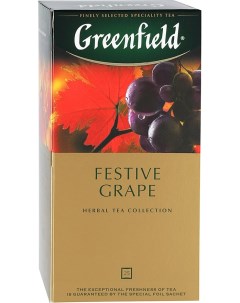 Фруктовый чай Festive Grape в пакетиках 2 г 25 шт Greenfield