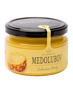 Крем мёд с ананасом Медолюбов 250 мл Medolubov