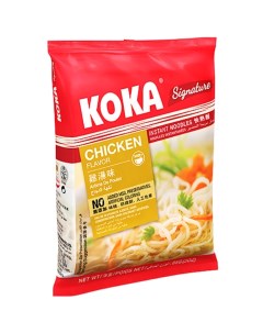 Лапша со вкусом курицы SIGNATURE в пакете 85г Koka