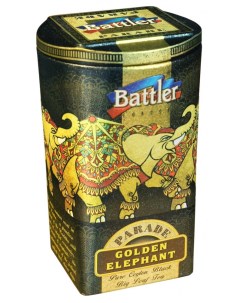 Чай Парад слонов золотых черный листовой OP 100 гр Battler