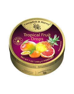 Леденцы Cavendish Harvey tropical fruit с фруктовым соком 200 г Cavendish&harvey