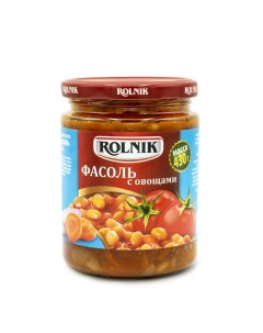 Фасоль с овощами 430 г Rolnik