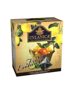 Чай Fruit Exotica черный с лимоном лаймом лепестками календулы 20 пирамидок Zylanica