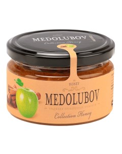 Крем мёд с яблоком и корицей Медолюбов 250 мл Medolubov