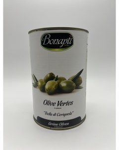 Оливки Белла ди Чериньола зеленые с косточкой 4250 мл Bonapti