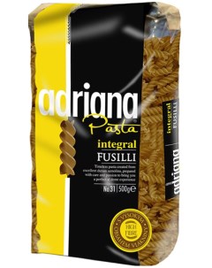 Макаронные изделия цельнозерновые fusilli 500 г Adriana pasta