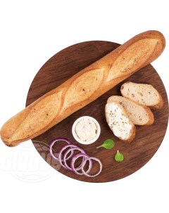 Хлеб багет Рустика пшеничный с луком 250 г Nobrand