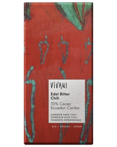 Превосходный темный эквадорский шоколад с острым перцем Vivani
