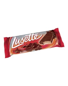 Вафли глазированные с какао шоколадной начинкой 30 г Lusette