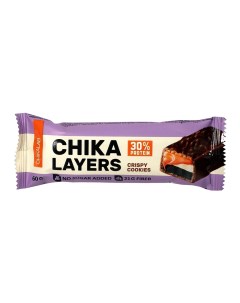Батончик Chika Layers протеиновый Хрустящее печенье в молочном шоколаде 60 г Chikalab
