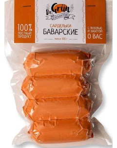 Сардельки баварские веганские 300 г Dr.grun