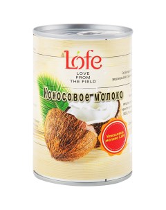 Молоко кокосовое с ключом 20 400 г Lofe
