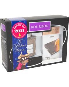 Набор подарочный Кофе растворимый Bourbon Шоколад Горький 190г Sobranie
