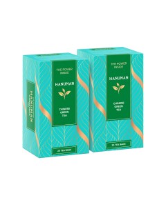 Чай зеленый Chinese Green Tea 2 уп по 25 пакетиков Hanuman