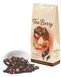 Чай черный Земляничный со сливками 100г Tea collection