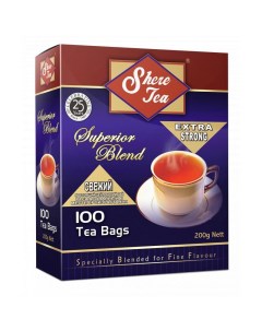 Чай черный Tea Superior Blend синяя пачка в пакетиках 100 х 2 г Shere