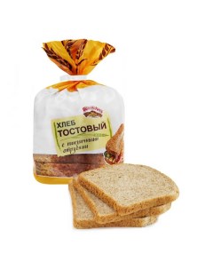 Хлеб тостовый пшеничный с отрубями 450 г Щелковохлеб