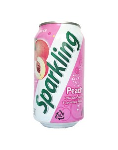 Газированный напиток Sparkling Персик 0 355 л Lotte