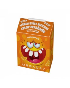 Жевательный мармелад с витаминами детский иммунитет апельсин 20 г Megaday