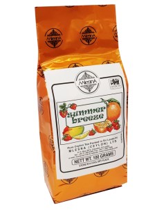 Чай черный листовой с ароматом апельсина клубники и манго Летний бриз 100 гамм Mlesna