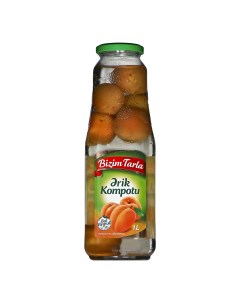 Компот абрикосовый с цельными фруктами 1 л Bizim tarla