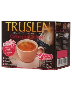 Кофейный напиток кофе плюс коллаген растворимый 16 г 10 штук Truslen