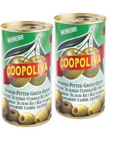 Оливки без косточки 2 шт по 350 г Coopoliva