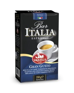 Кофе молотый bar Italia Gran Gusto 250 г Saquella