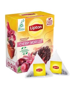 Чай черный cherry morello 20 пакетиков Lipton