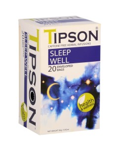 Чай Sleep well травяной 20 пакетиков Tipson