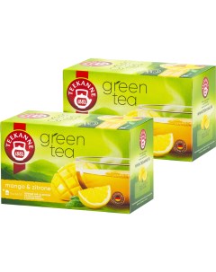 Чай зеленый Mango Zitrone 2 шт х 20 пак Teekane